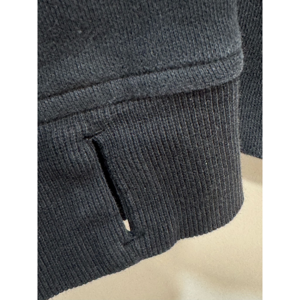 Lululemon Black Full Zip Hoodie Size 6 Fleece Thumbholes - Picture 3 of 6
